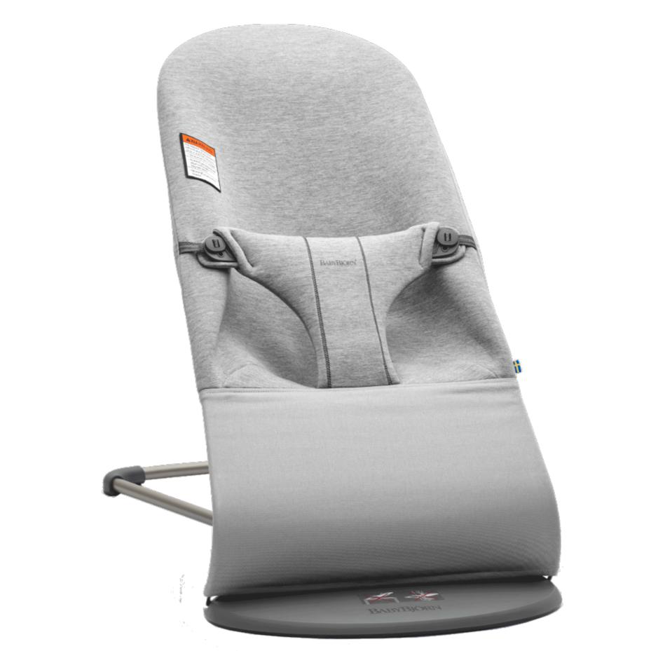 Baby Bjorn - Bouncer Bliss 3D Jersey - Light Grey-Bouncers + Loungers-Posh Baby