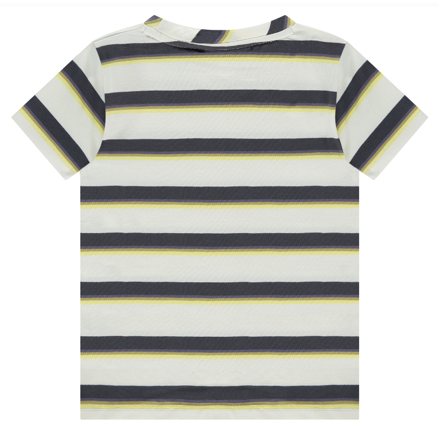 Babyface - Short Sleeve T-Shirt - Multi Stripe-Short Sleeves-2T-Posh Baby
