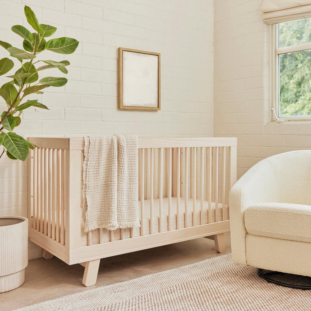 Babyletto - Hudson 3-in-1 Convertible Crib - Washed Natural-Cribs-Store Pickup in 2-5 Weeks / POST RESTOCK DATE - Early May-Posh Baby