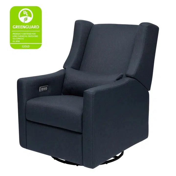 Babyletto - Kiwi Electronic Glider + Recliner - Navy Eco-Twill Performance Fabric-Chairs-Ship to Store in 2-5 Weeks-Posh Baby