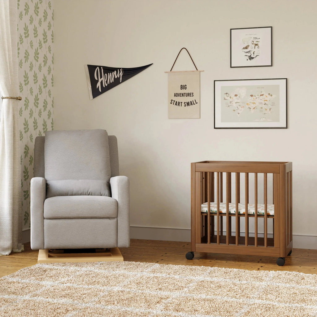 Babyletto - Yuzu Convertible Crib - Natural Walnut-Cribs-Store Pickup in 2-5 Weeks-Posh Baby