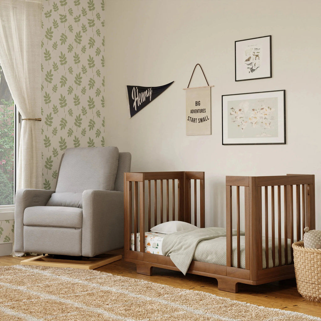 Babyletto - Yuzu Convertible Crib - Natural Walnut-Cribs-Store Pickup in 2-5 Weeks-Posh Baby