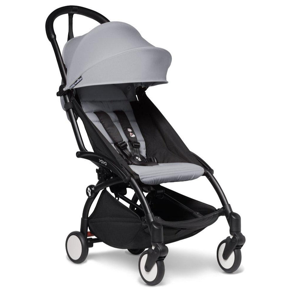 BabyZen - YOYO 2 Stroller 6+ - Black Frame + Stone-Lightweight + Travel Strollers-Posh Baby