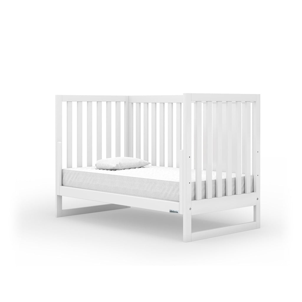 Dadada - Austin 3-in-1 Convertible Crib - White-Cribs-Store Pickup / POST RESTOCK DATE - Early June-Posh Baby