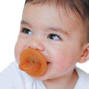 Ecopiggy - Eco Natural Rubber Pacifier - Rounded-Pacifiers + Clips-0-6M-Posh Baby