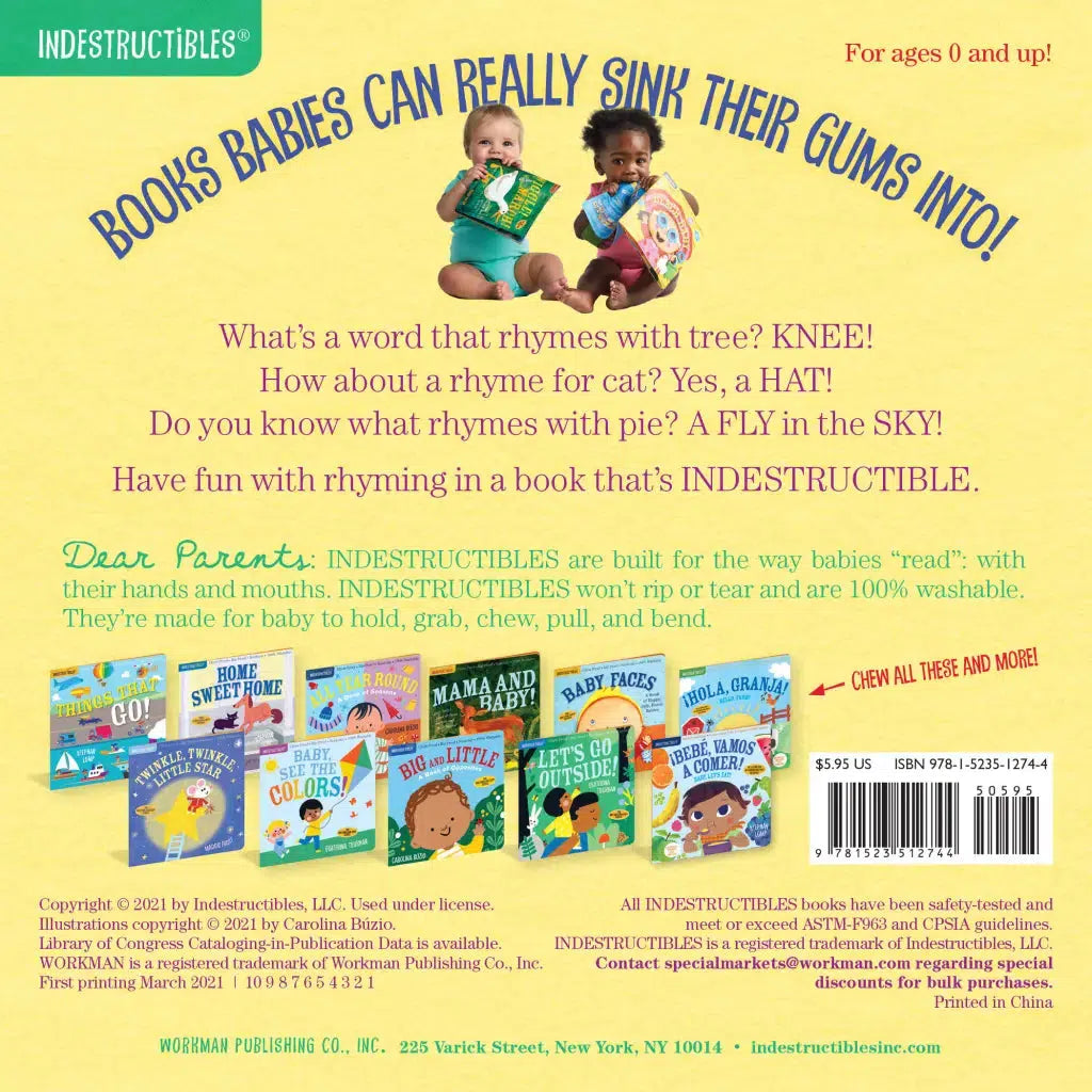 Indestructibles Books - Rhyme With Me!-Books-Posh Baby