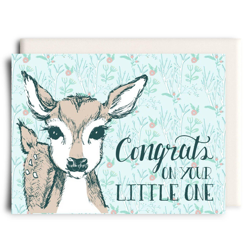 Inkwell Cards - Congrats on Your Little One - New Baby Greeting Card-Greeting Cards-Posh Baby
