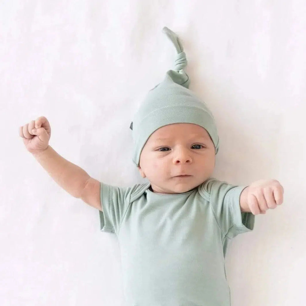 Kyte Baby - Knotted Cap - Sage-Hats-Newborn-Posh Baby