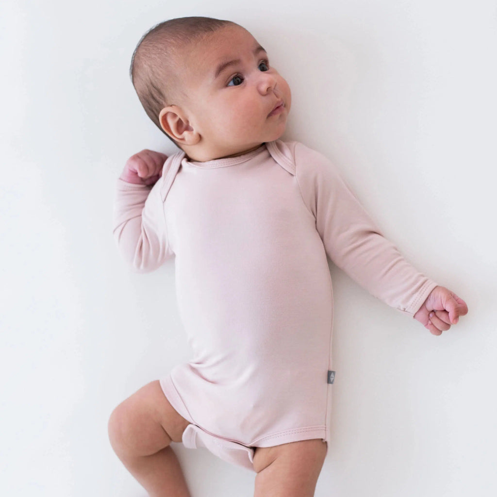 Kyte Baby - Long Sleeve Bodysuit - Blush-Onesies-Newborn (Ships in 2-5 Days)-Posh Baby