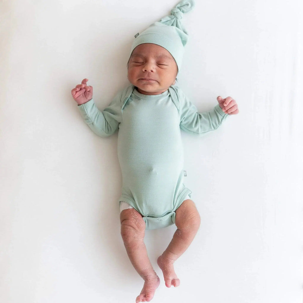 Kyte Baby - Long Sleeve Bodysuit - Sage-Onesies-Newborn-Posh Baby