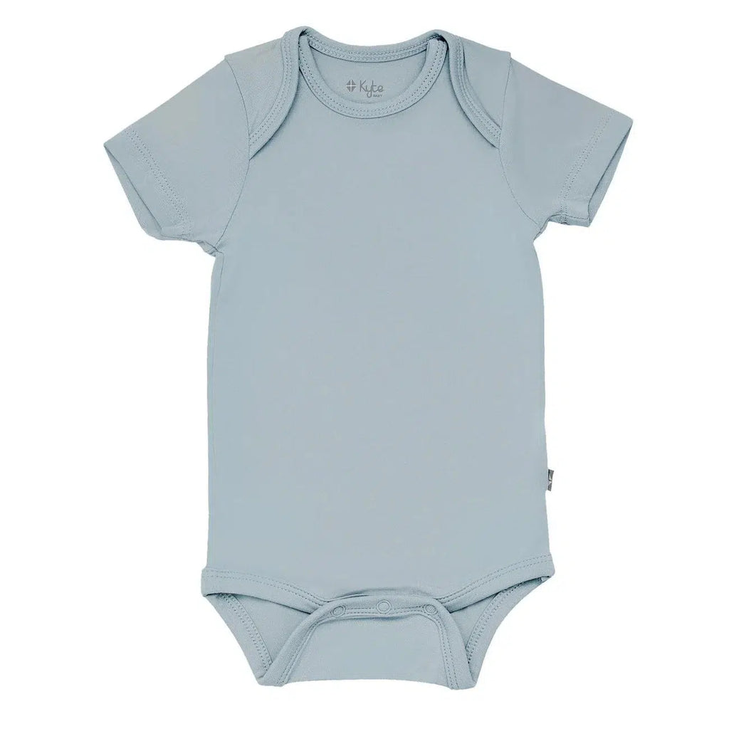 Kyte Baby - Short Sleeve Bodysuit - Fog-Onesies-Newborn-Posh Baby