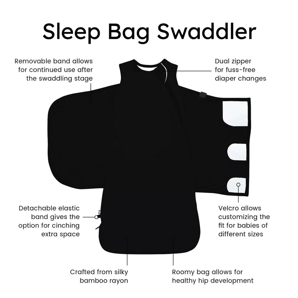Kyte Baby - Sleep Bag Swaddler - 1.0 TOG - Midnight-2-in-1 Swaddles-XS-Posh Baby