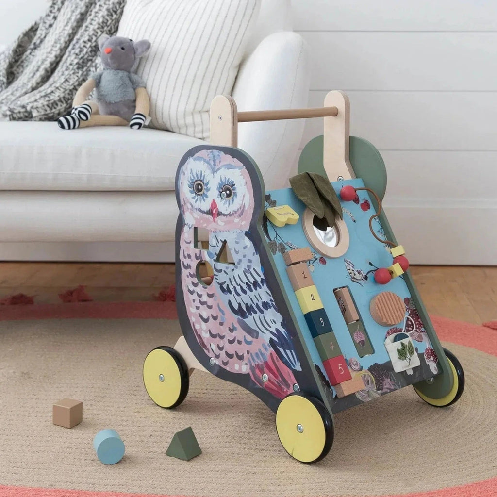 Manhattan Toy - Wildwoods Owl Push-Cart-Interactive-Posh Baby