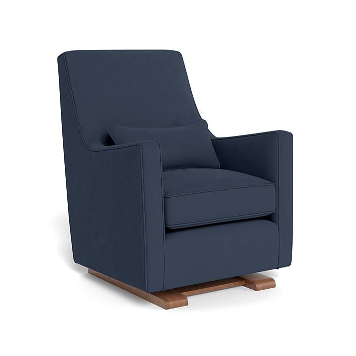 Monte Design - Luca Glider - Walnut Base-Chairs-Pebble Grey-Posh Baby
