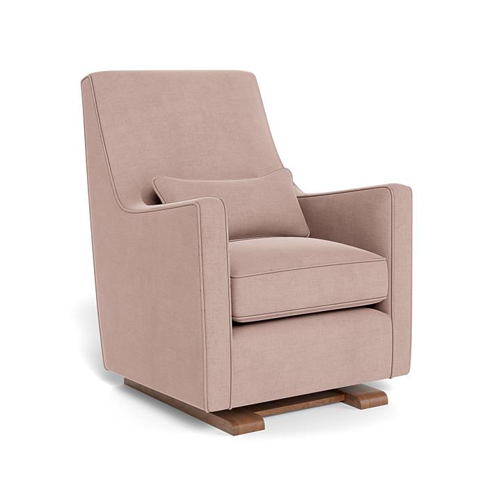 Monte Design - Luca Glider - Walnut Base-Chairs-Blush-Posh Baby
