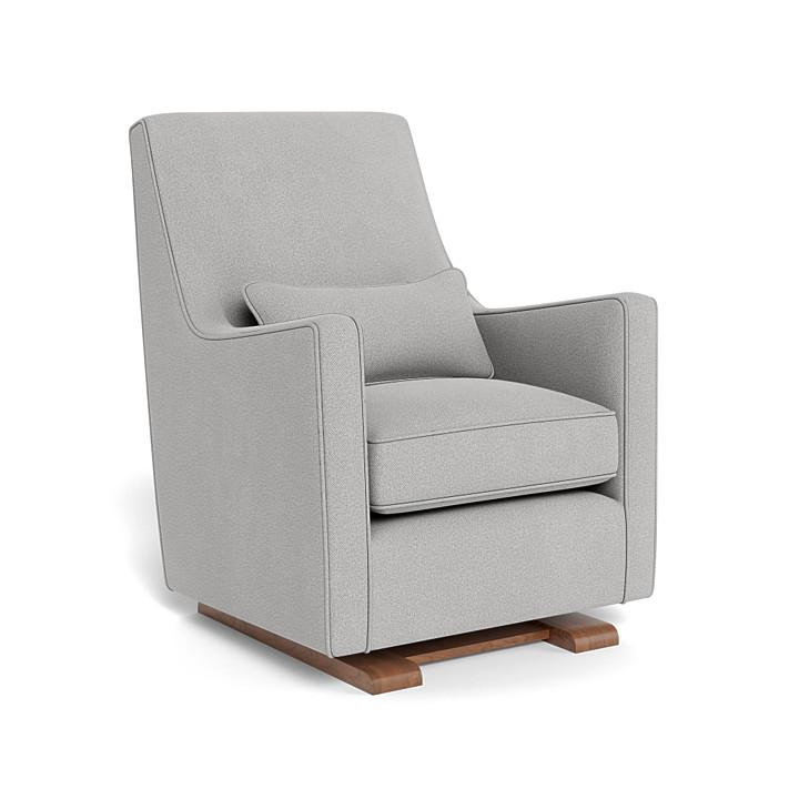 Monte Design - Luca Glider - Walnut Base-Chairs-Cloud Grey-Posh Baby