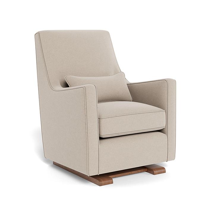 Monte Design - Luca Glider - Walnut Base-Chairs-Oatmeal Wool-Posh Baby