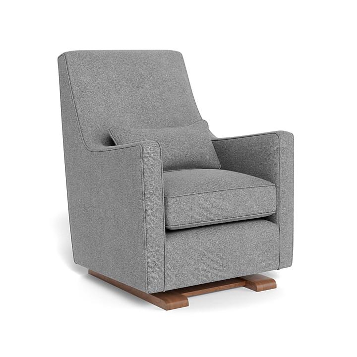 Monte Design - Luca Glider - Walnut Base-Chairs-Pepper Grey-Posh Baby