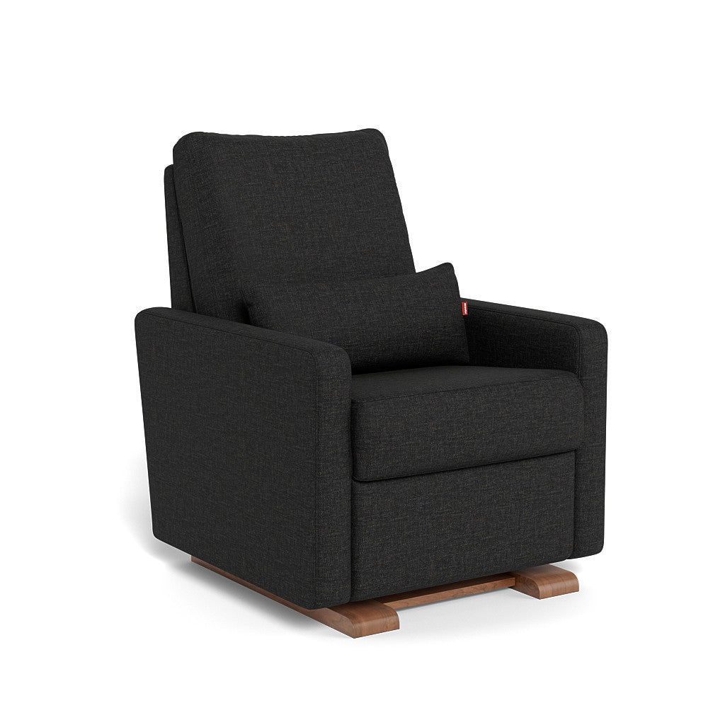 Monte Design - Matera Glider Recliner - Walnut Base-Chairs-Black-Posh Baby