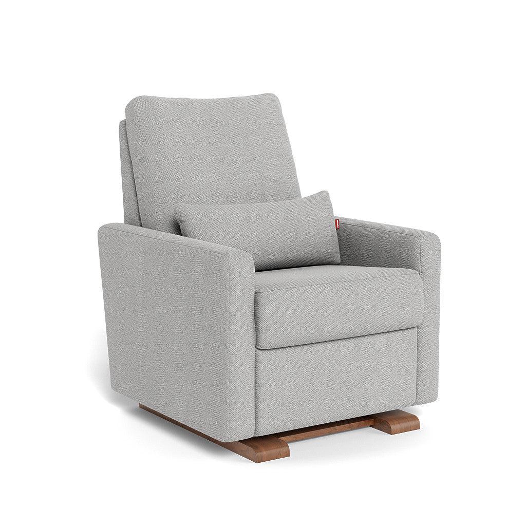 Monte Design - Matera Glider Recliner - Walnut Base-Chairs-Cloud Grey-Posh Baby