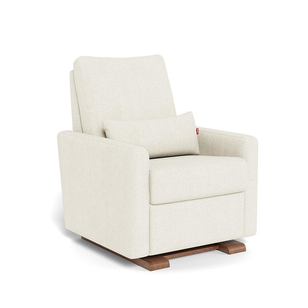 Monte Design - Matera Glider Recliner - Walnut Base-Chairs-Ivory Boucle-Posh Baby