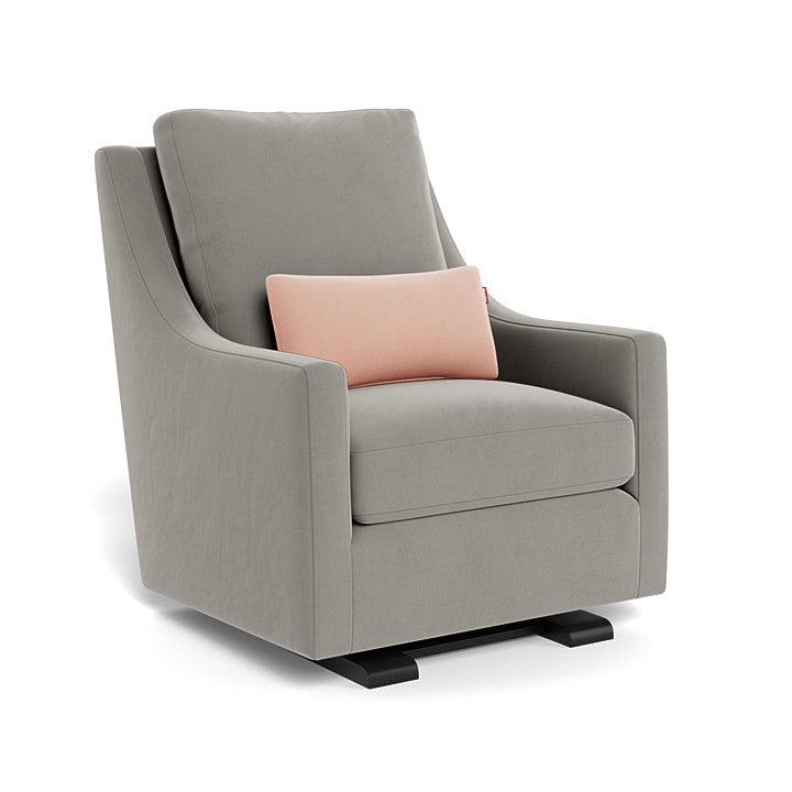 Monte Design - Vera Glider - Espresso Base-Chairs-Mineral Grey Velvet-Posh Baby