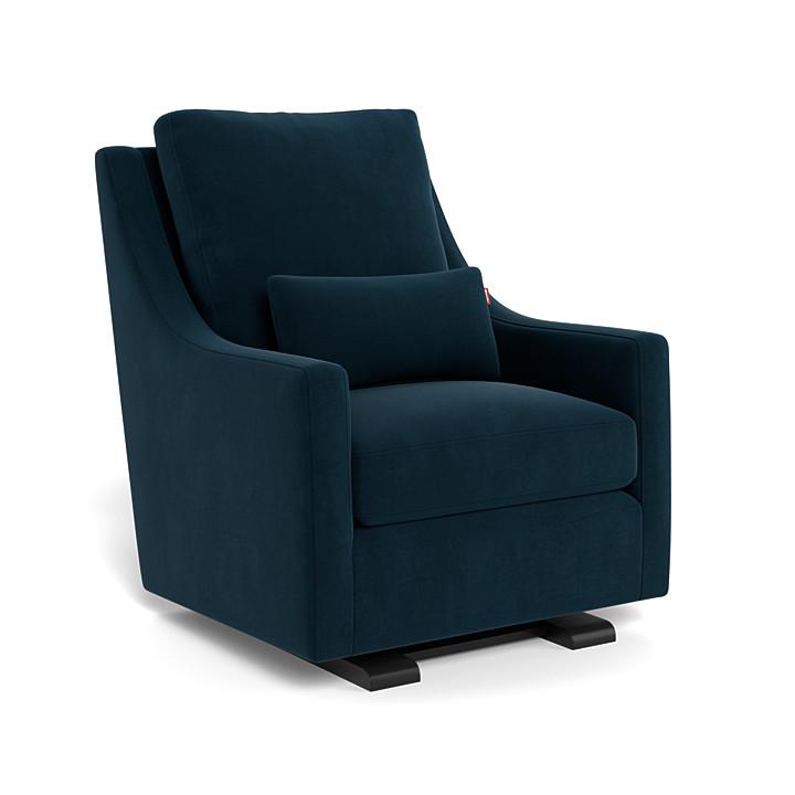 Monte Design - Vera Glider - Espresso Base-Chairs-Navy Velvet-Posh Baby