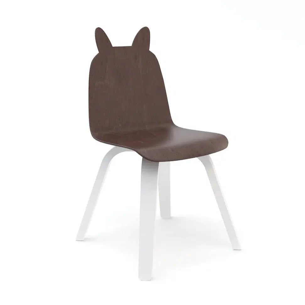 Oeuf - Play Chairs (set of 2)-Play Table + Chairs-Rabbit - Walnut-Posh Baby