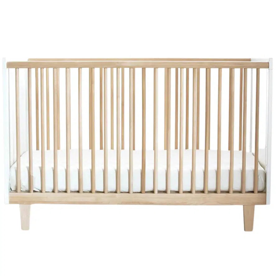 Oeuf - Rhea Crib - Birch + White-Cribs-Posh Baby