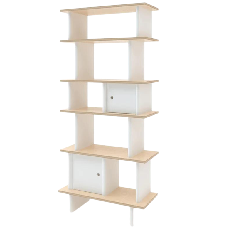 Oeuf - Vertical Mini Library - Birch-Storage + Shelving-Posh Baby