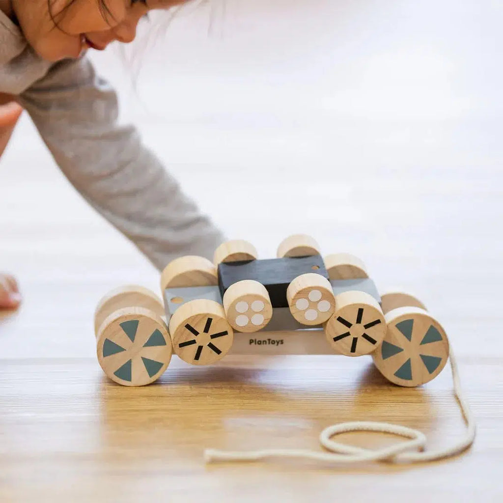PlanToys - Wooden Stacking Wheels-Interactive-Posh Baby
