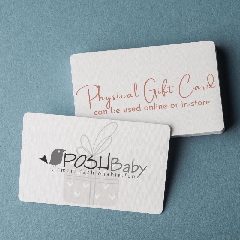 Posh Baby PHYSICAL Gift Card-Posh Baby Gift Cards-$20 Value-Posh Baby