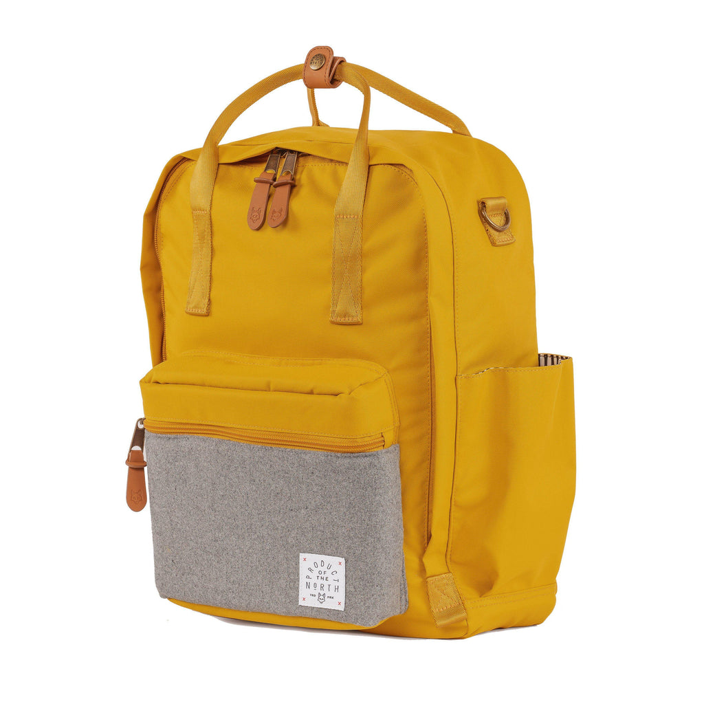 Product of The North - Elkin Sustainable Diaper Bag - Saffron-Diaper Bags-Posh Baby