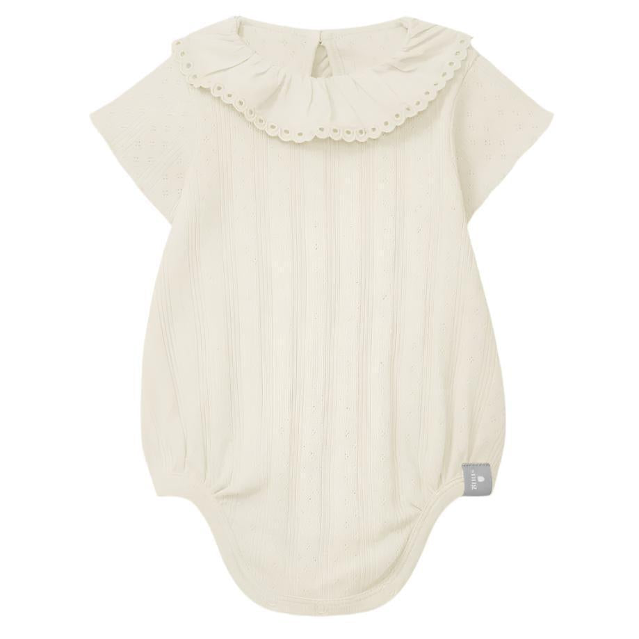 Cream Collar Onesie