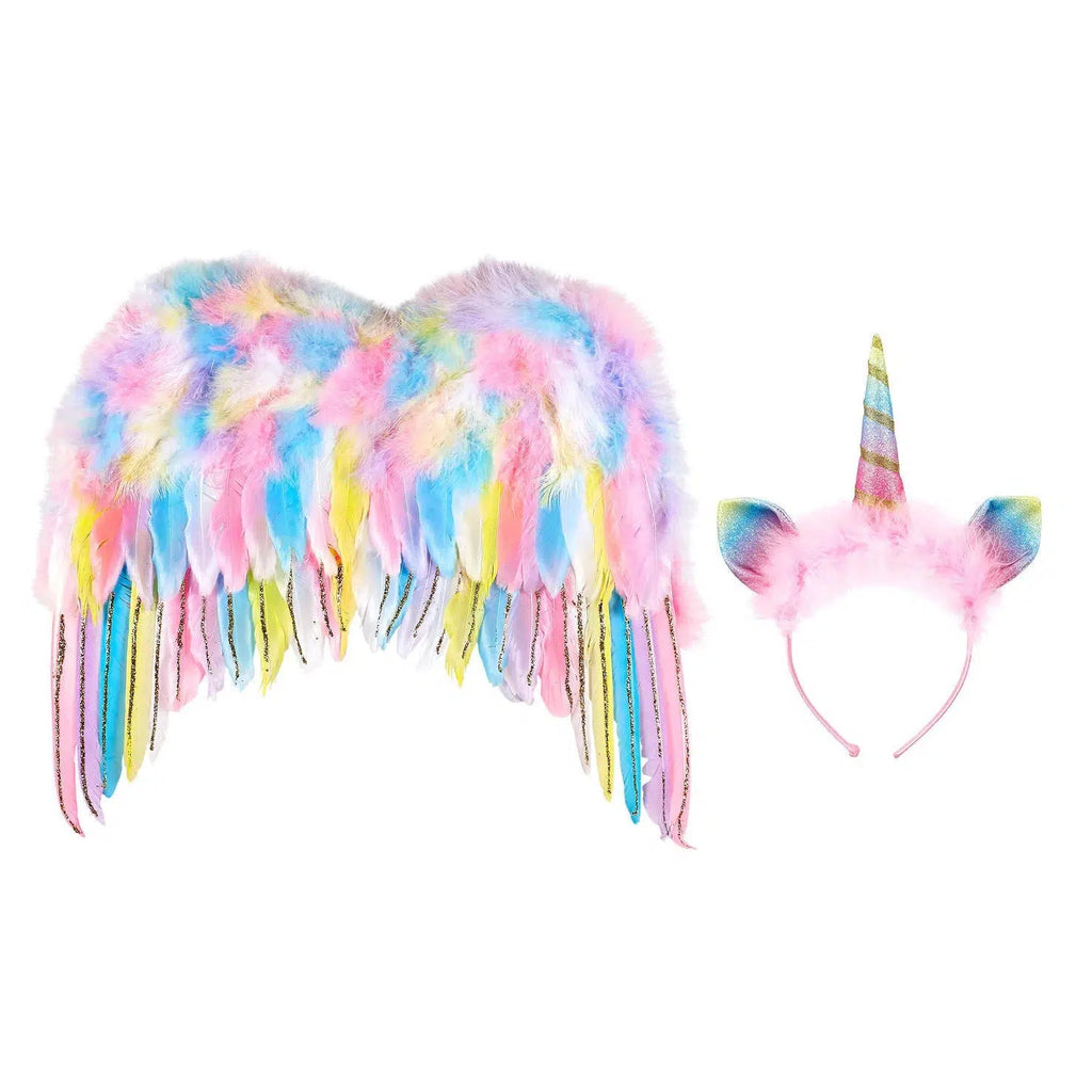 Speedy Monkey - Souza Unicorn Wings + Headband-Pretend Play-Posh Baby