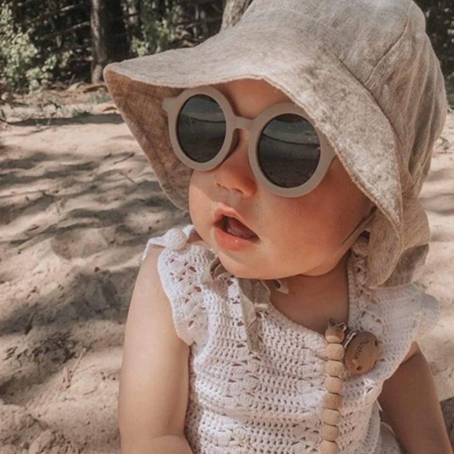 Sugar + Maple - Vintage Round Matte Sunglasses-Sunglasses-Sunshine-Posh Baby