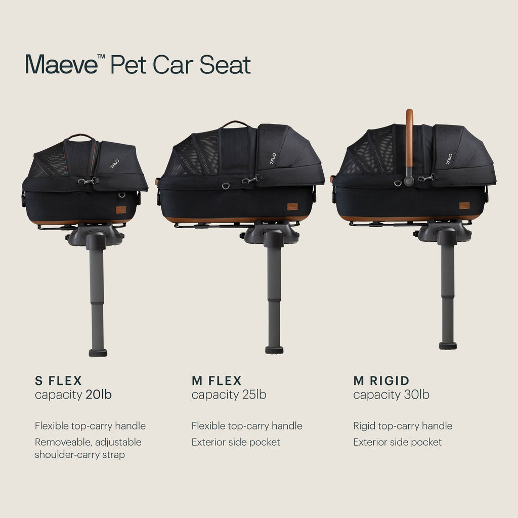 Tavo Pets by Nuna - Maeve™ Pet Car Seat-Tavo Pets-Small Flex (up to 20 lb)-Sable-Posh Baby