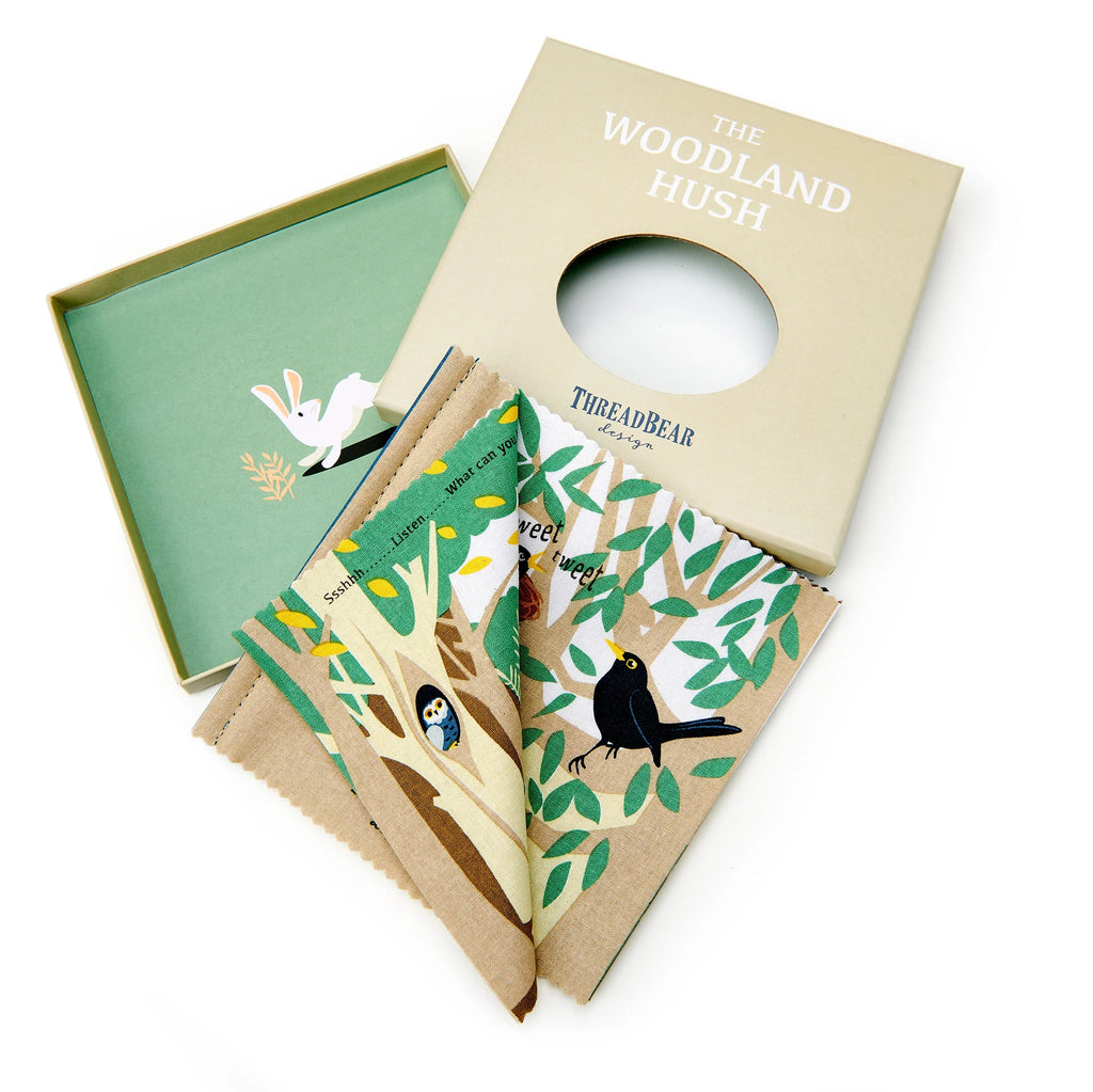 Threadbear Design - Rag Book - Woodland Hush-Books-Posh Baby