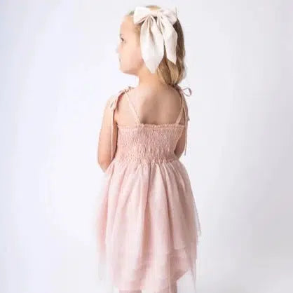 Yo Baby - Tulle Ruffle Dress - Light Pink-Dresses-2T-Posh Baby