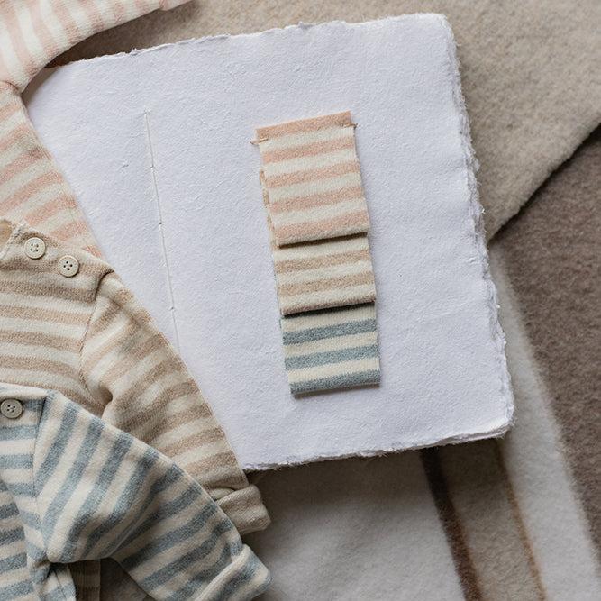 1+ In The Family - Long Sleeve Jumpsuit - Cloud Stripe-Footies + Rompers (Fashion)-Newborn (1M)-Posh Baby