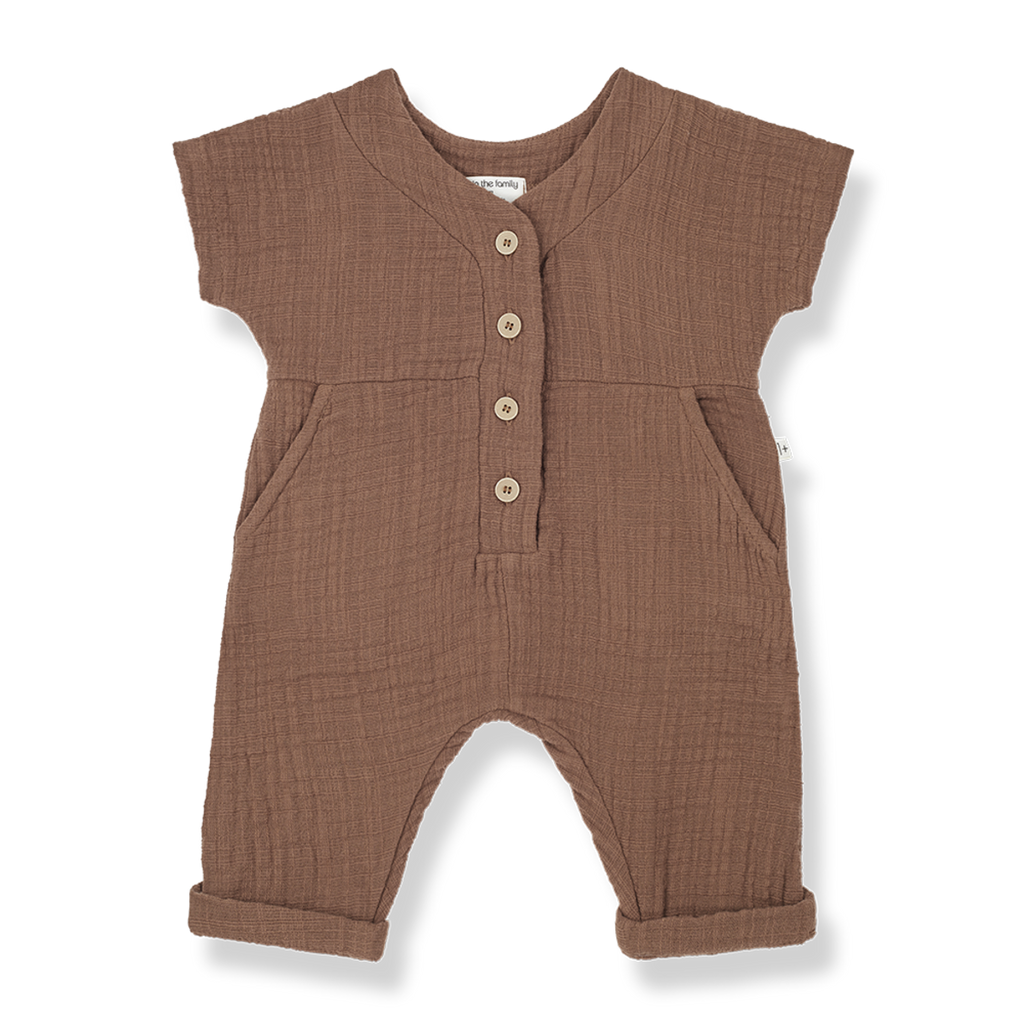 1+ In The Family - Muslin Romper - Sienna-Footies + Rompers (Fashion)-0-3M-Posh Baby