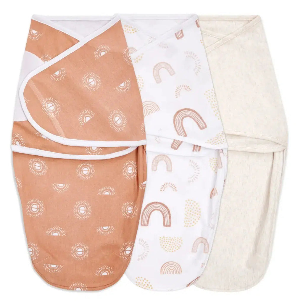 Aden + Anais - Essentials Wrap Swaddle Set (3 pk) - Keep Rising-2-in-1 Swaddles-Posh Baby