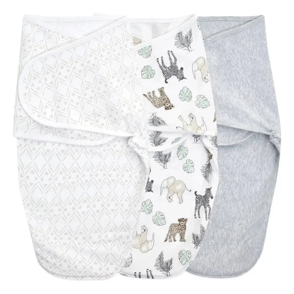 Aden + Anais - Essentials Wrap Swaddle Set (3 pk) - Toile-2-in-1 Swaddles-Posh Baby