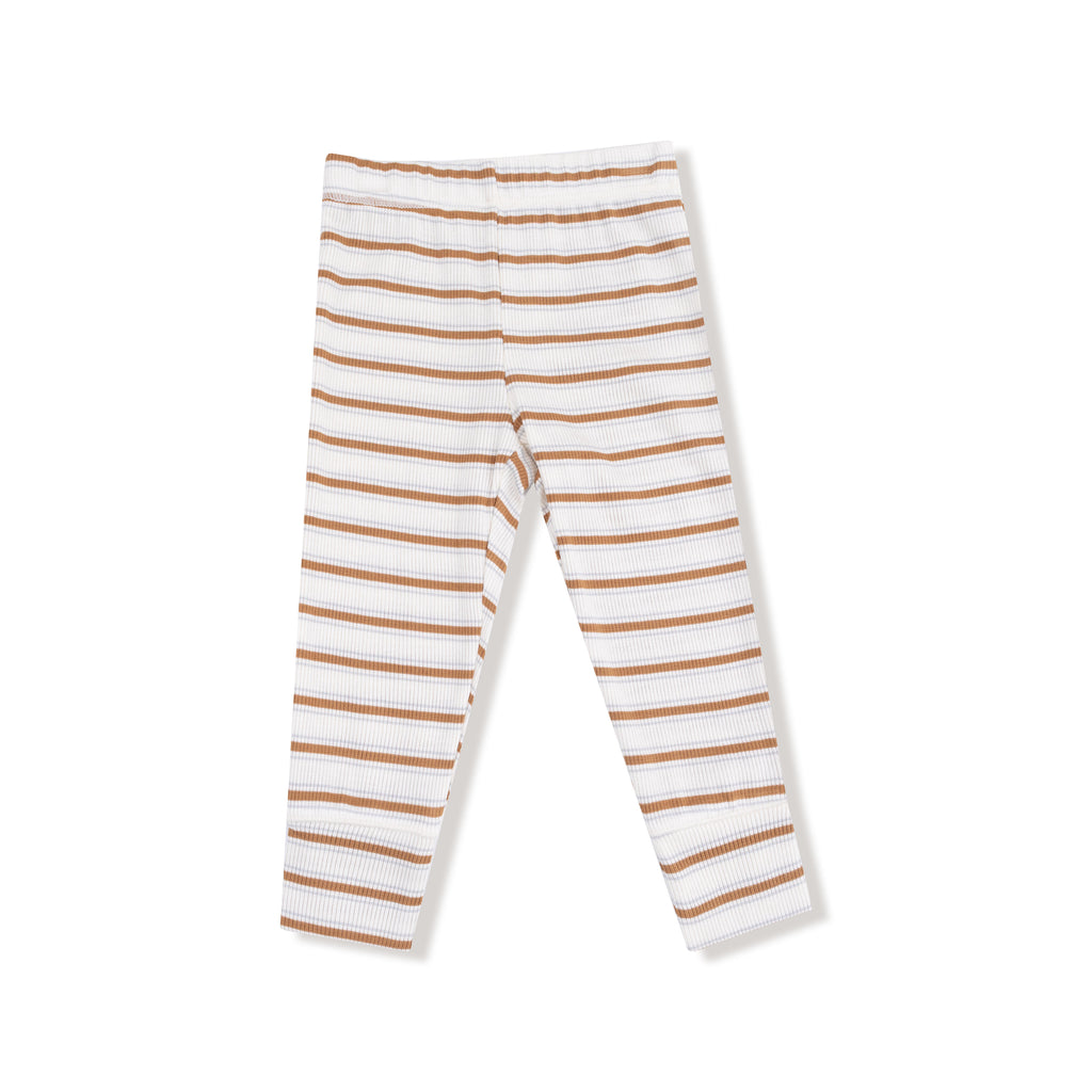 Angel Dear - Loungewear Set - Brown Vintage Stripe-Sets-6-12M-Posh Baby