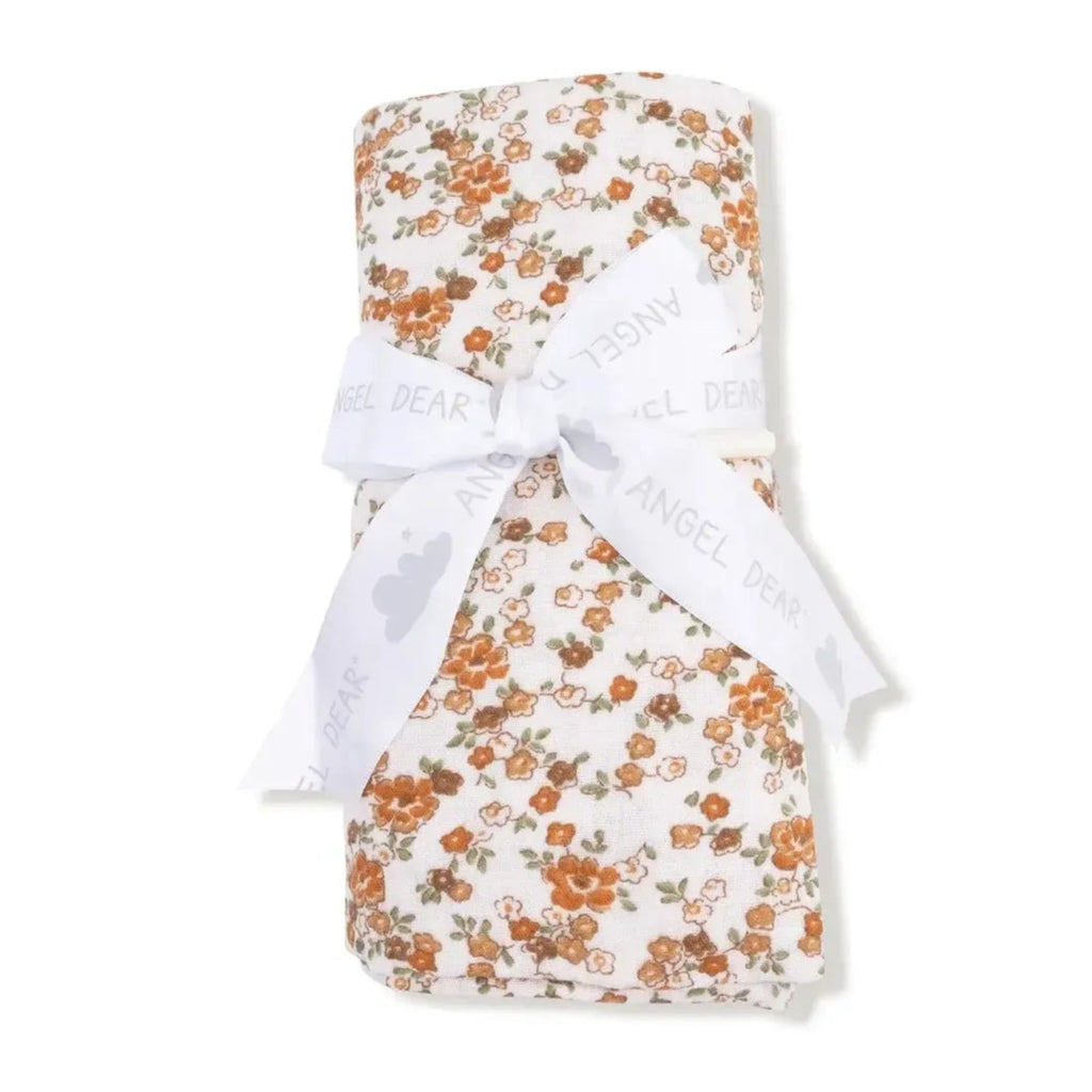 Angel Dear - Organic Cotton Muslin Swaddle Blanket - Prairie Calico-Swaddle Blankets-Posh Baby