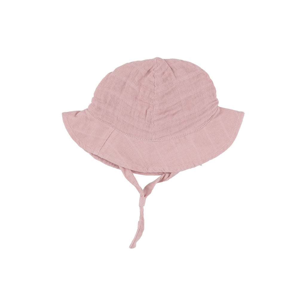 Angel Dear - Organic Muslin Sunhat - Dusty Pink-Hats-0-6M-Posh Baby