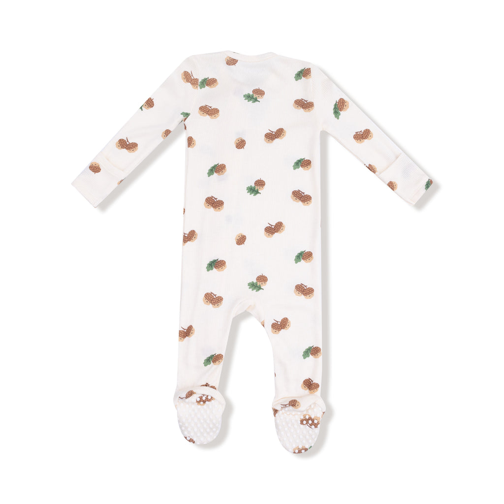 Angel Dear - Two-Way Zipper Footie - Tiny Acorns-Footies + Rompers (Basic)-Newborn-Posh Baby