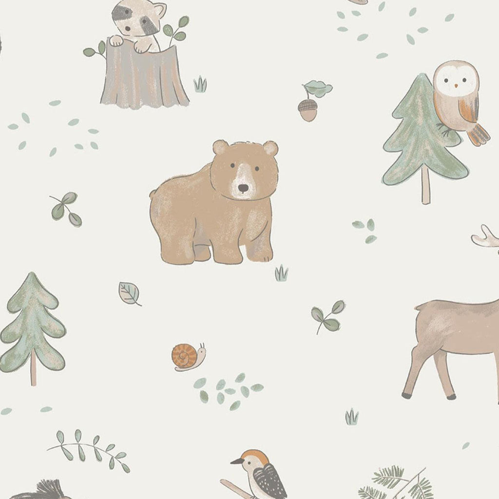 Angel Dear - Two-Way Zipper Footie - Woodland Babies-Footies + Rompers (Basic)-Newborn-Posh Baby