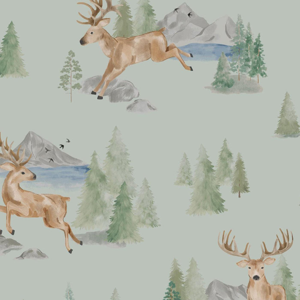 Angel Dear - Two-Way Zipper Romper - Buck Deer-Footies + Rompers (Basic)-0-3M-Posh Baby