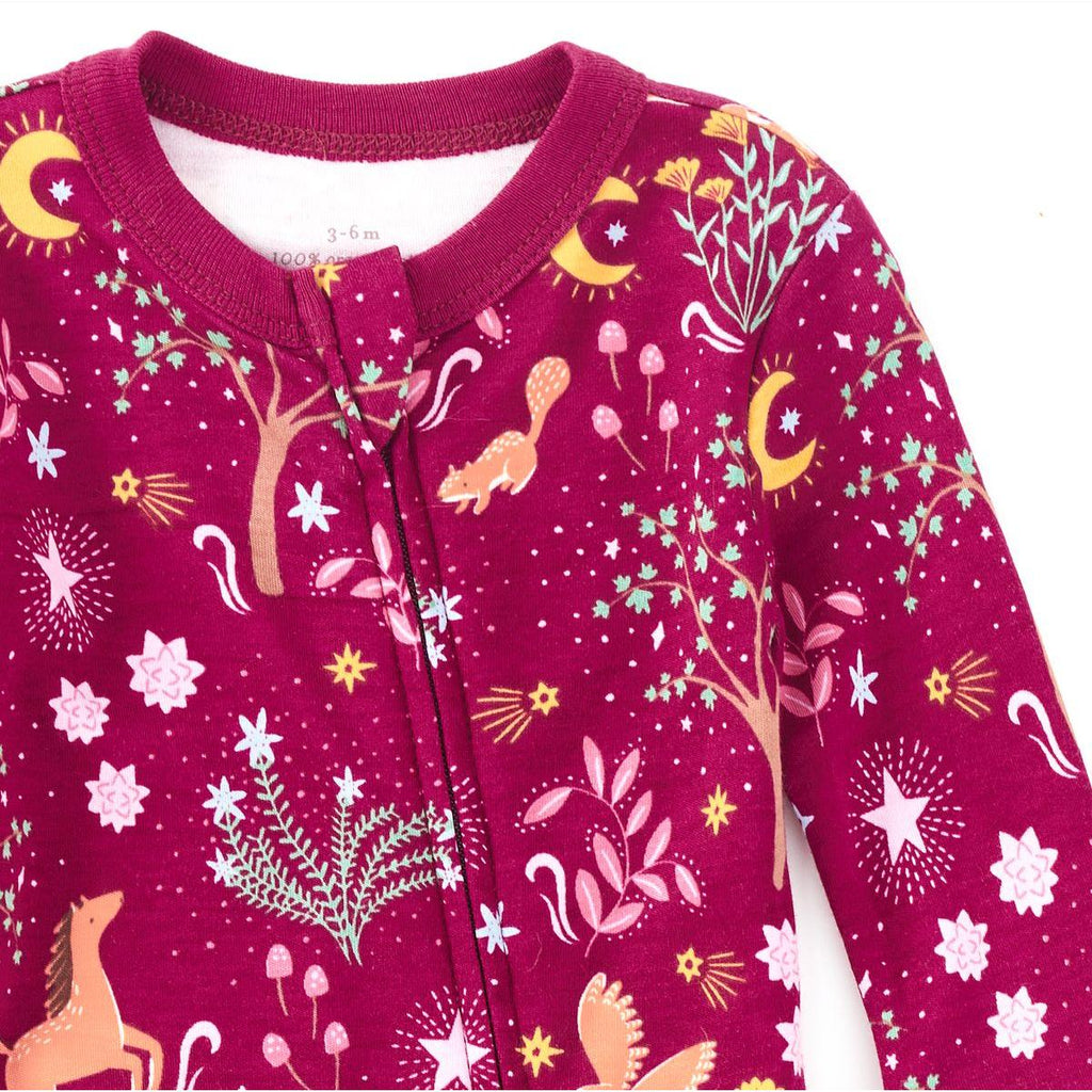 Apple Park - Organic Convertible Coverall - Woodland Dreams-Footies + Rompers (Basic)-0-3M-Posh Baby